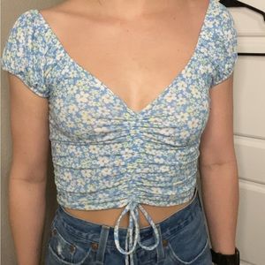 Floral Print Crop Top